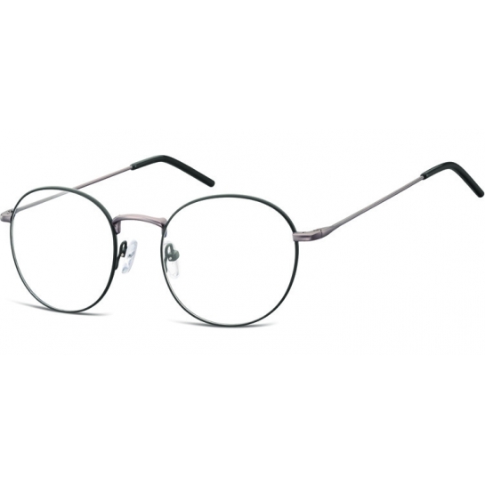 Lenonki okrągłe Okulary oprawki optyczne 938A czarno - grafitowe